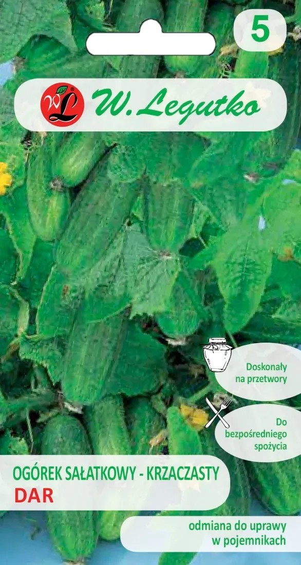 Ogórek sałatkowy Dar - 5 g Ogórek sałatkowy Dar - 5 g