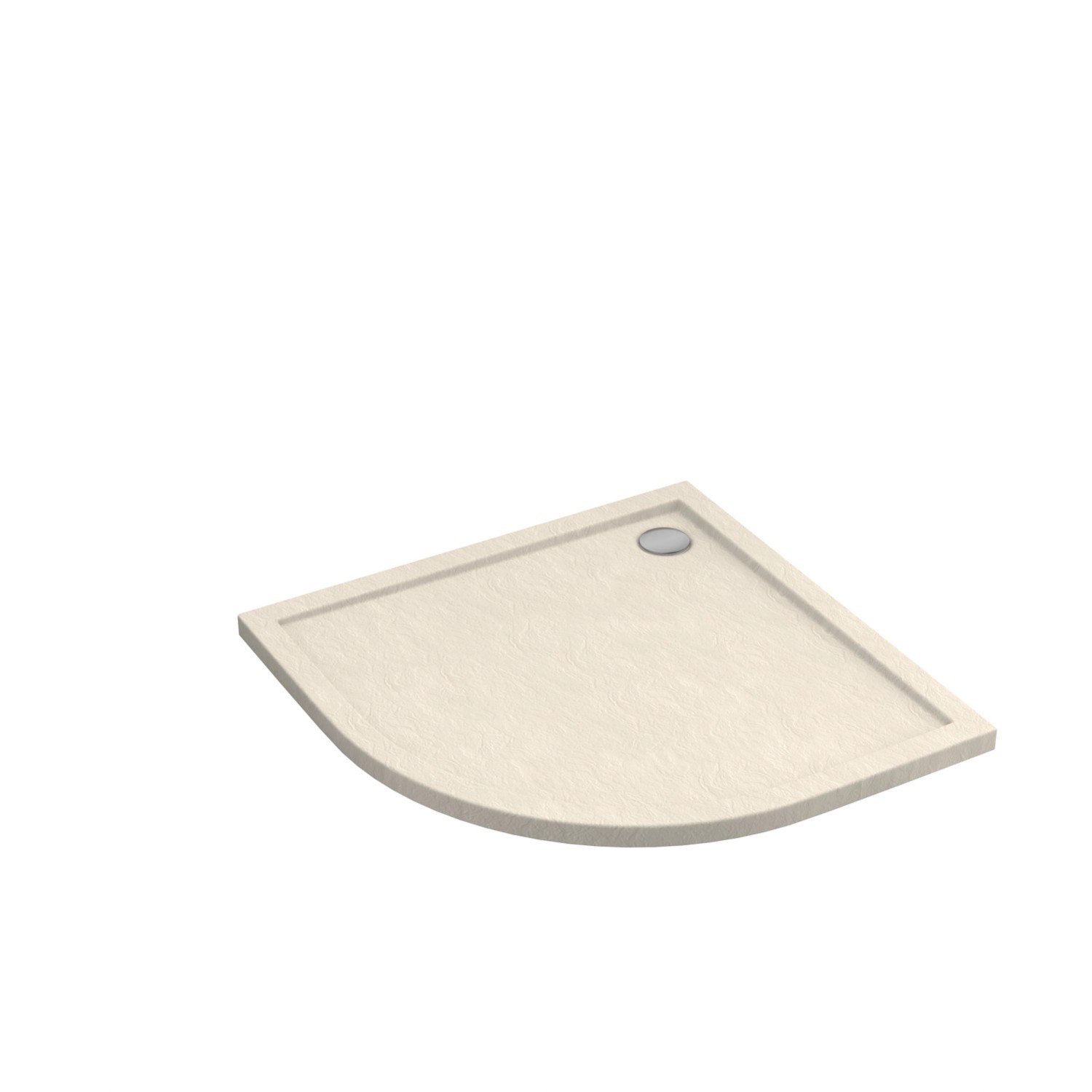 Schedpol Brodzik półokrągły Larix 80 kaszmirowy struktura 80x80x4,5 Schedpol Brodzik półokrągły Larix 80 kaszmirowy struktura 80x80x4,5