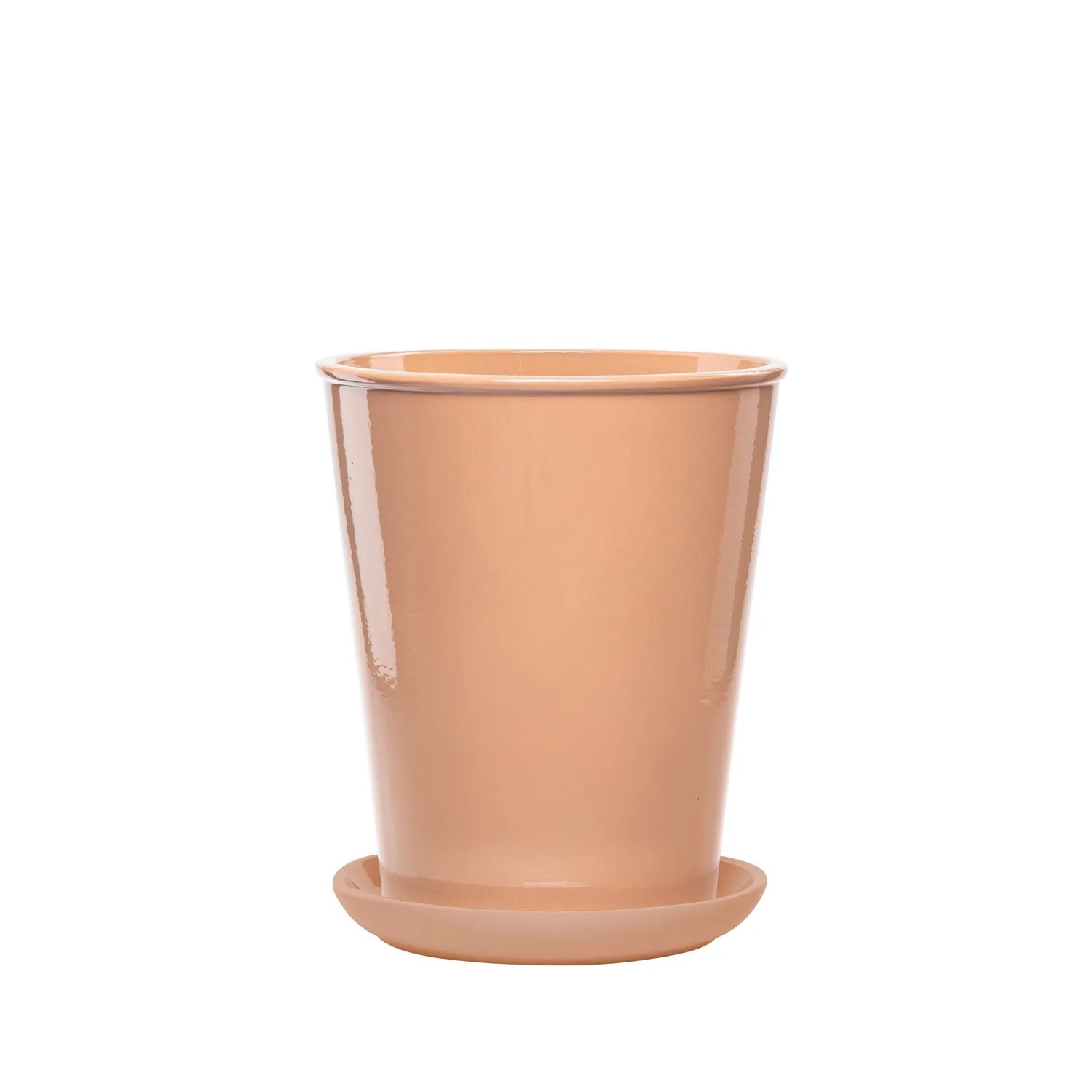 Donica z podstawką Palma jasny róż - 22 cm Donica z podstawką Palma jasny róż - 22 cm
