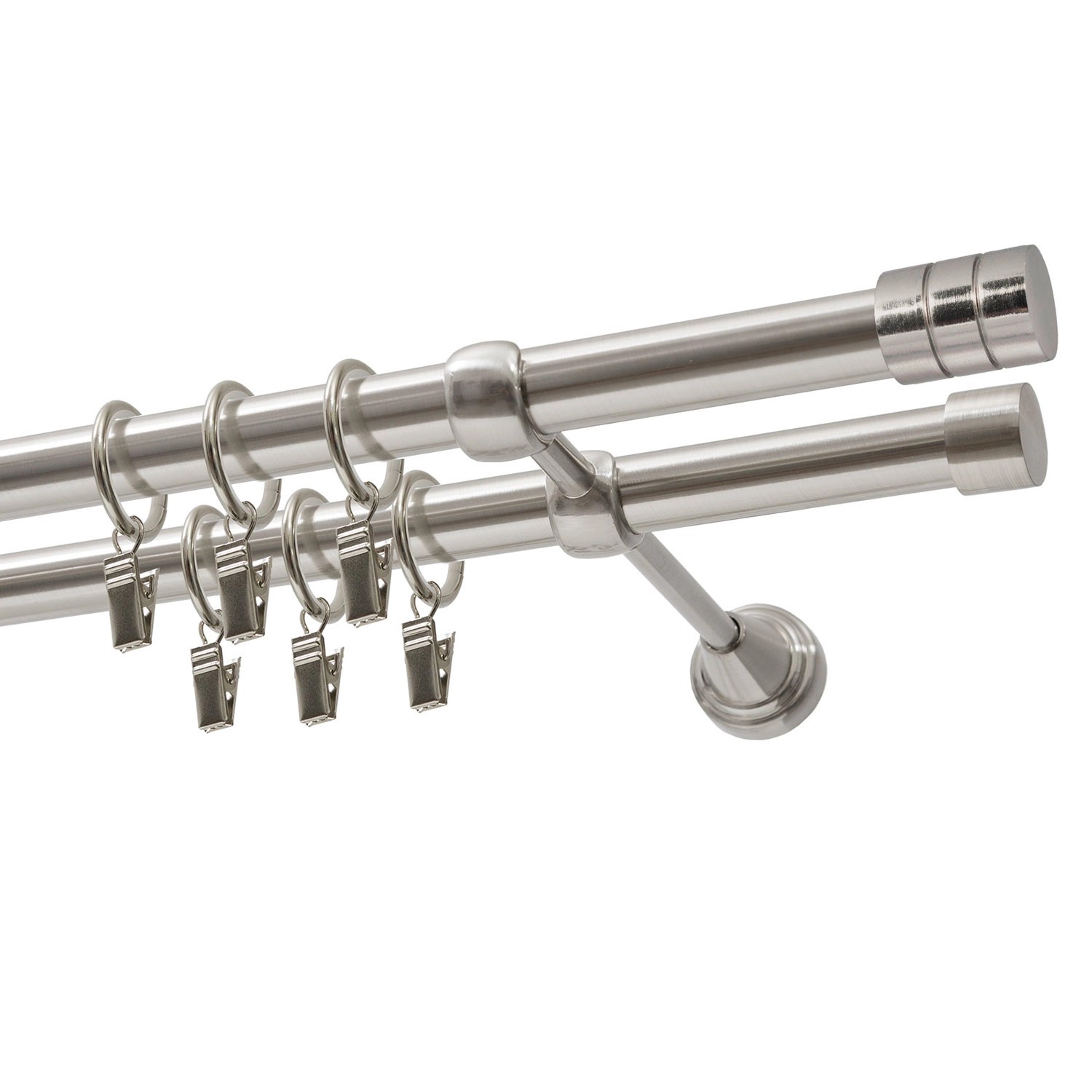 Karnisz FORIO podwójny efekt stali 160 cm Karnisz FORIO podwójny efekt stali 160 cm