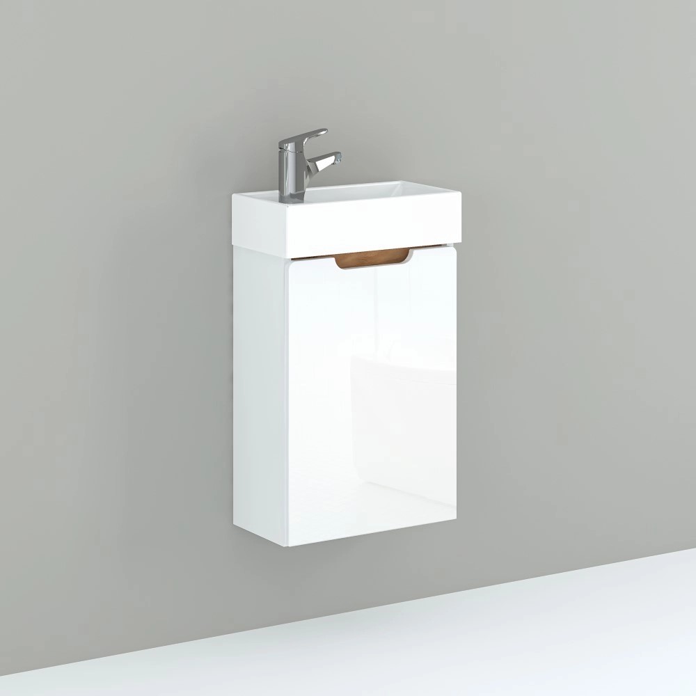 Astor Zestaw Sita Szafka I Umywalka 40 Biały 75X40X22Cm Astor Zestaw Sita Szafka I Umywalka 40 Biały 75X40X22Cm