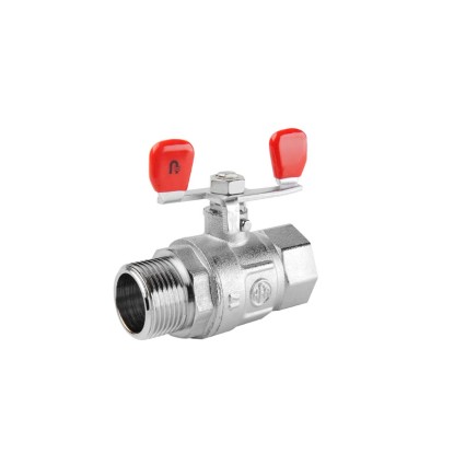 Armatura Kraków Zawór kulowy PP i N-W z motylkiem i dławikiem 3/4" Armatura Kraków Zawór kulowy PP i N-W z motylkiem i dławikiem 3/4"