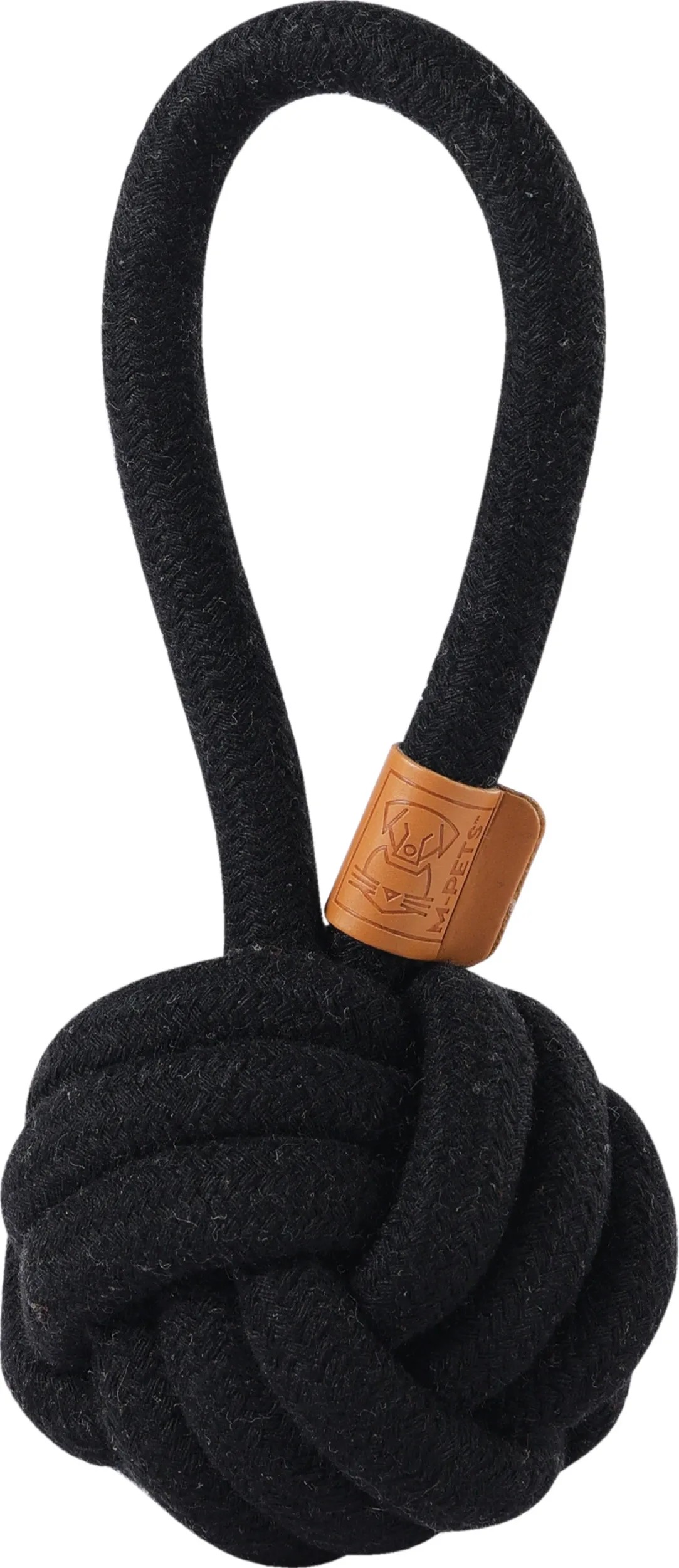 Piłka sznurkowa czarna - śr. 8 cm Piłka sznurkowa czarna - śr. 8 cm