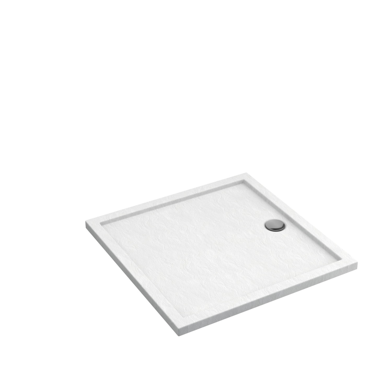 Schedpol Brodzik kwadratowy Larix 80 akryl biały struktura Schedpol Brodzik kwadratowy Larix 80 akryl biały struktura