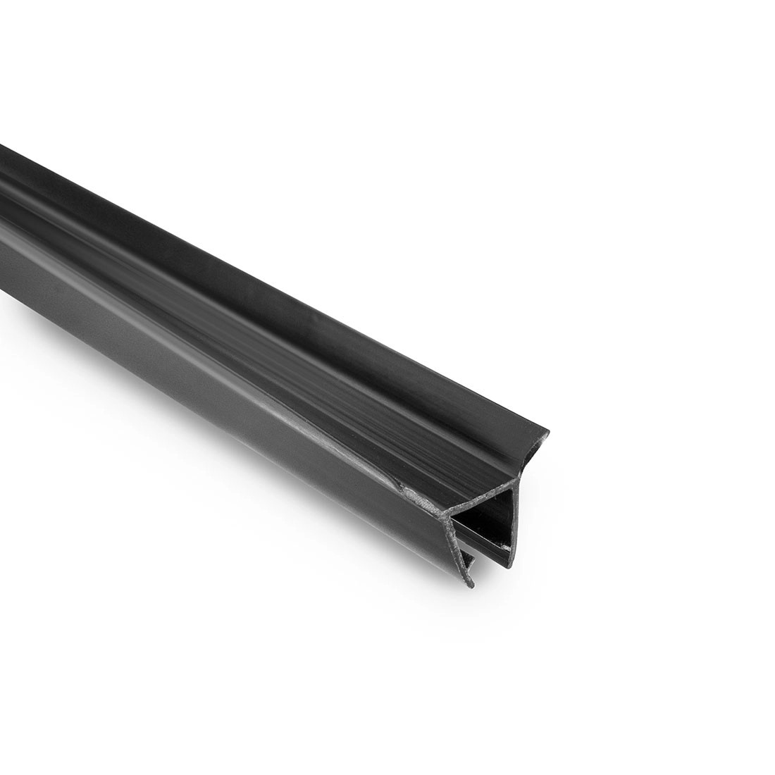 Uszczelka dolna czarna do szyb 7-8 mm 160 cm 1 szt Uszczelka dolna czarna do szyb 7-8 mm 160 cm 1 szt