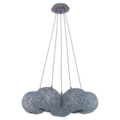 TK Lighting Żyrandol Backaz szary 5x60 W E27 TK Lighting Żyrandol Backaz szary 5x60 W E27