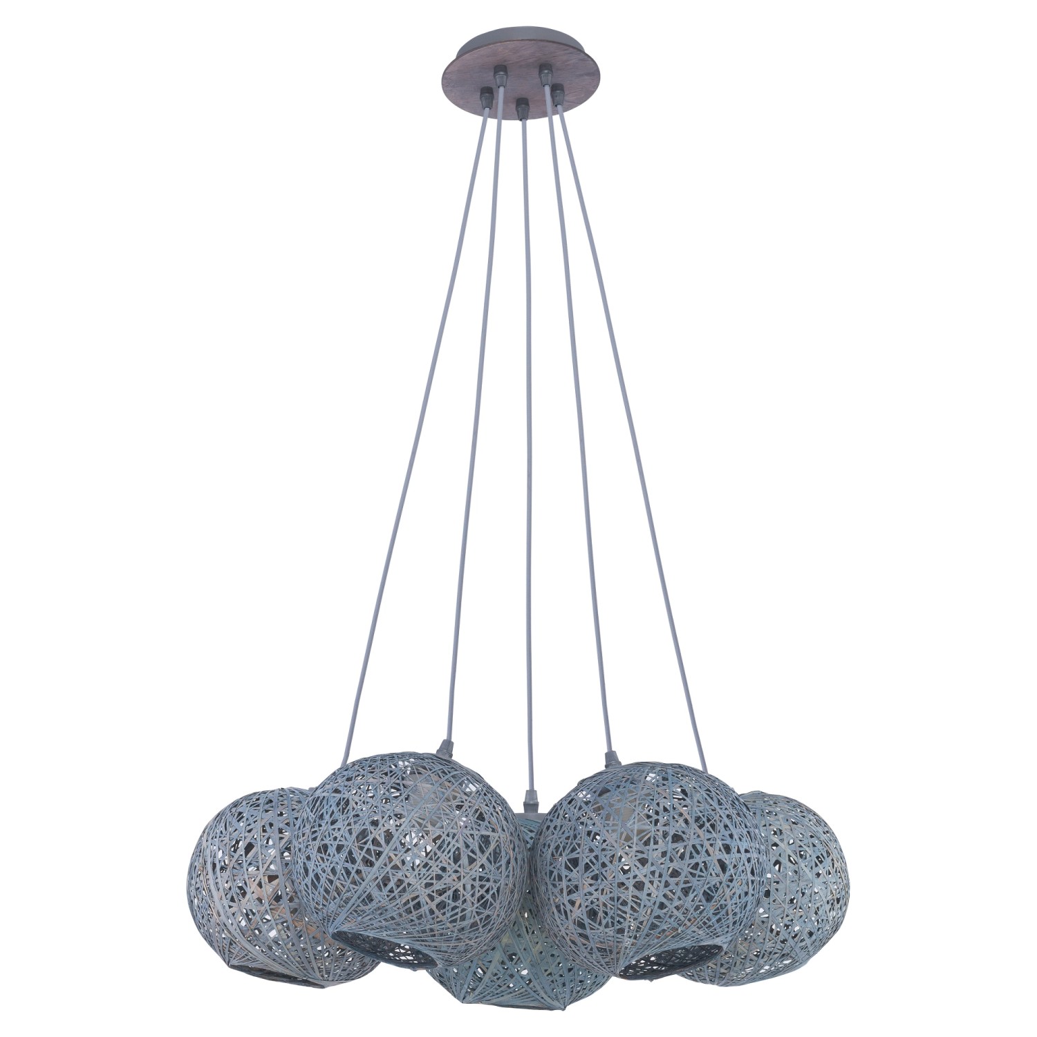 TK Lighting Żyrandol Backaz szary 5x60 W E27 TK Lighting Żyrandol Backaz szary 5x60 W E27