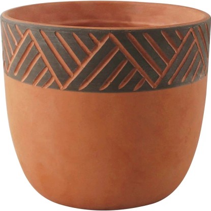 Osłonka Terra Brown Rim - śr. 13,5 cm Osłonka Terra Brown Rim - śr. 13,5 cm