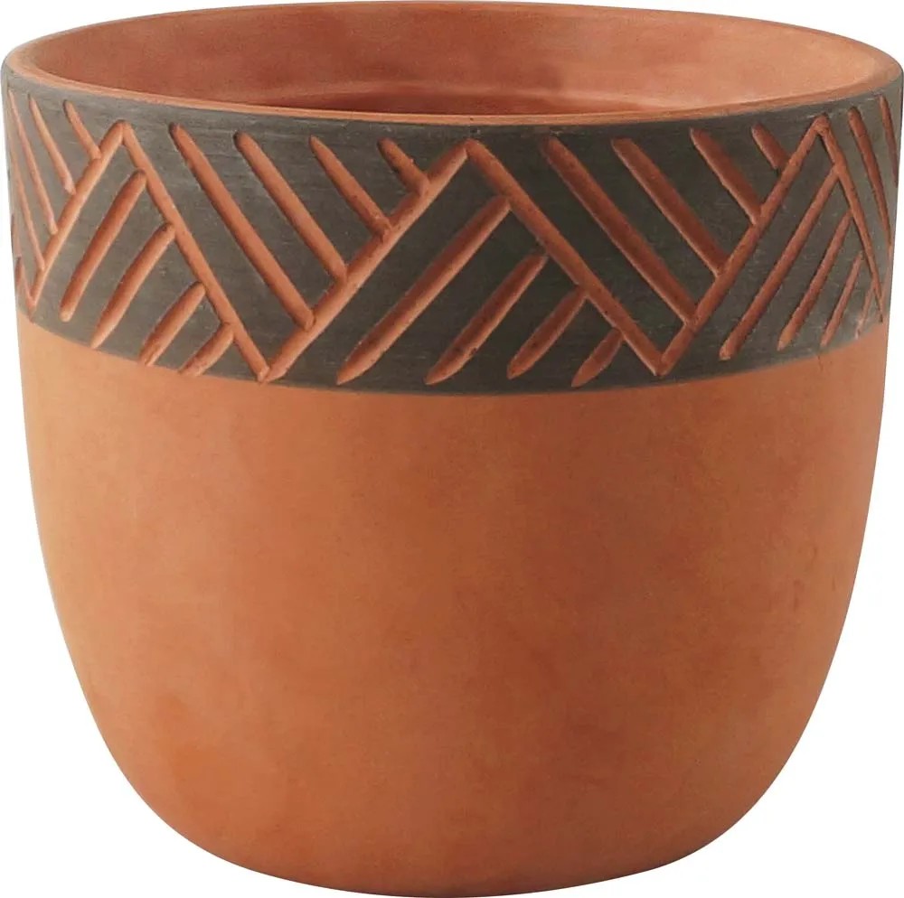 Osłonka Terra Brown Rim - śr. 13,5 cm Osłonka Terra Brown Rim - śr. 13,5 cm