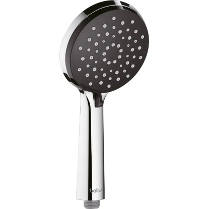 Baliv Słuchawka prysznicowa chromowo-czarna 3str/12cm Baliv Słuchawka prysznicowa chromowo-czarna 3str/12cm