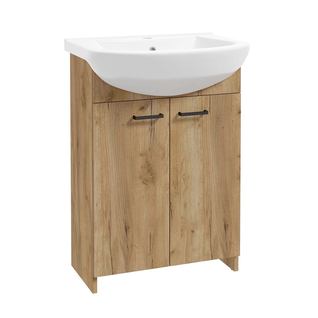 Defra Zestaw Szafka 2-Drzwiowa Z Umywalką Twins Dąb Złoty 60 Cm Defra Zestaw Szafka 2-Drzwiowa Z Umywalką Twins Dąb Złoty 60 Cm