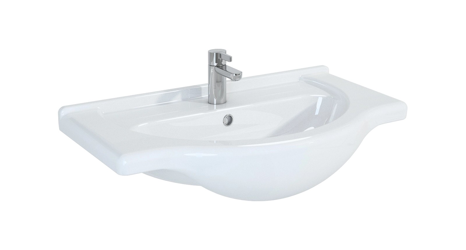 Royo Umywalka EVE-Bahama z otworem na baterię 75 x 12,5 cm Royo Umywalka EVE-Bahama z otworem na baterię 75 x 12,5 cm