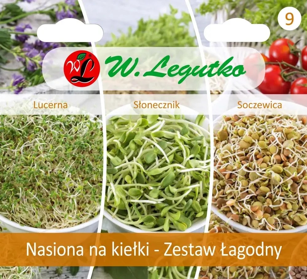 Legutko Kolekcja nasion na kiełki łagodna 12,00g Legutko Kolekcja nasion na kiełki łagodna 12,00g
