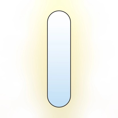 Lustro LED Pastille Czarne Neutralne 100x50 Lustro LED Pastille Czarne Neutralne 100x50