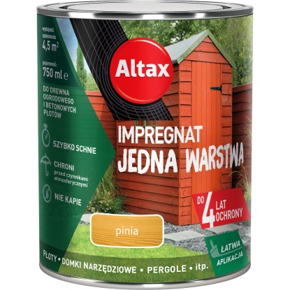 Altax Impregnat jedna warstwa pinia - 0,75L Altax Impregnat jedna warstwa pinia - 0,75L