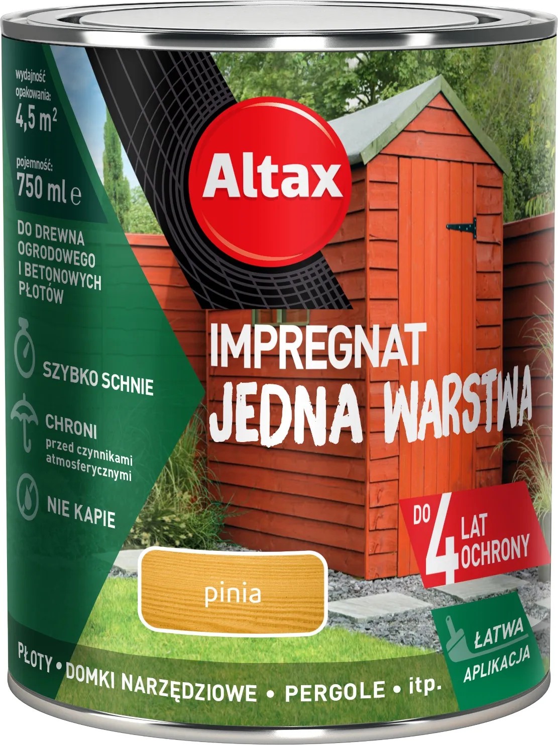 Altax Impregnat jedna warstwa pinia - 0,75L Altax Impregnat jedna warstwa pinia - 0,75L
