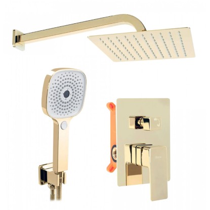 Rea Zestaw prysznicowy podtynkowy Orix złoty Rea Zestaw prysznicowy podtynkowy Orix złoty