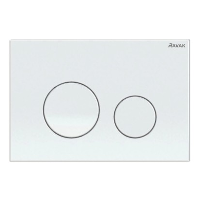 Ravak Przycisk do stelaża Circle WC dwudzielny biały Ravak Przycisk do stelaża Circle WC dwudzielny biały