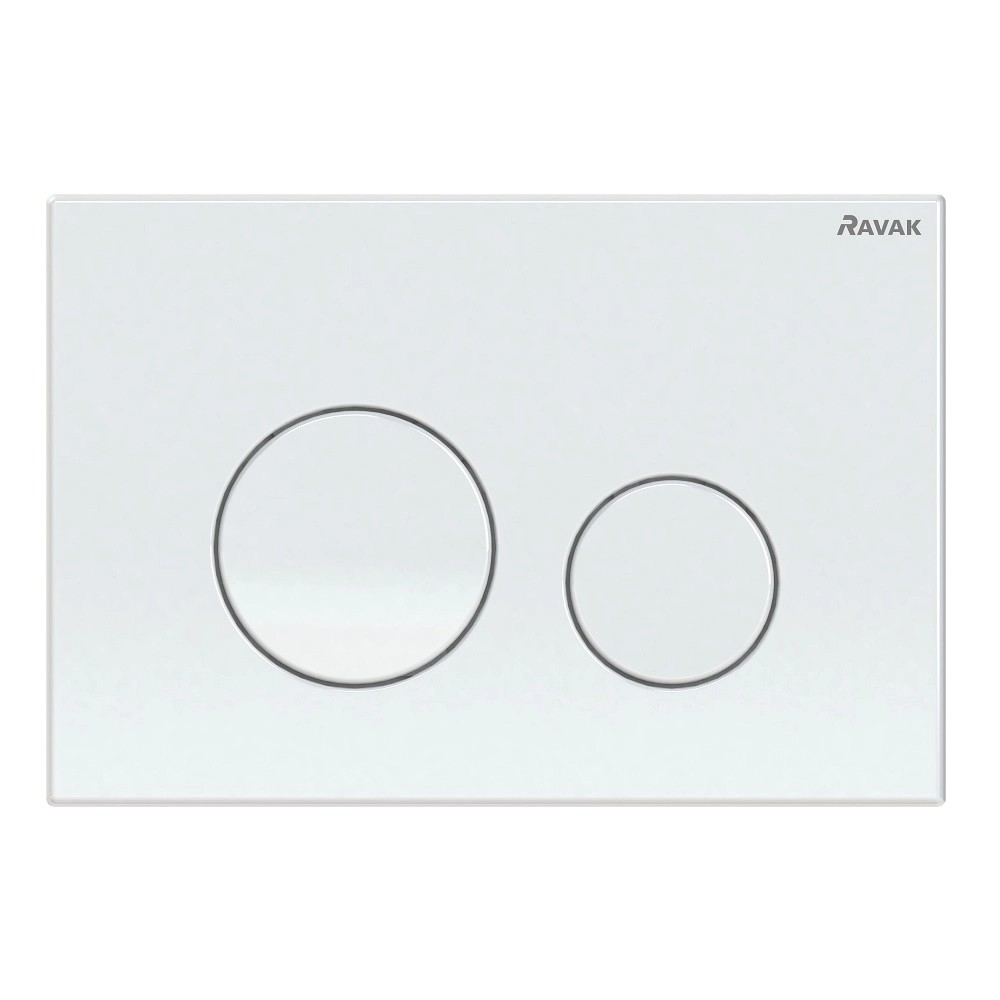 Ravak Przycisk do stelaża Circle WC dwudzielny biały Ravak Przycisk do stelaża Circle WC dwudzielny biały