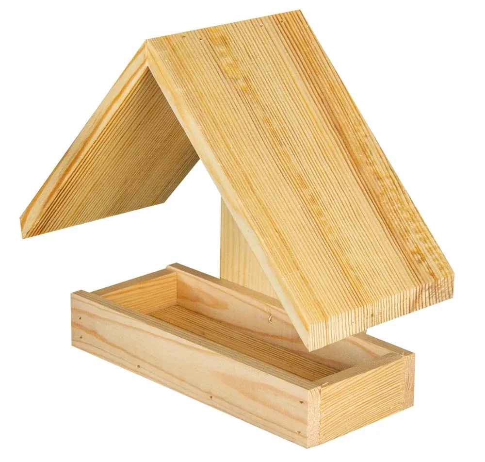 Karmnik dwuspadowy gładki jasny - 22 x 26 x 13 cm Karmnik dwuspadowy gładki jasny - 22 x 26 x 13 cm