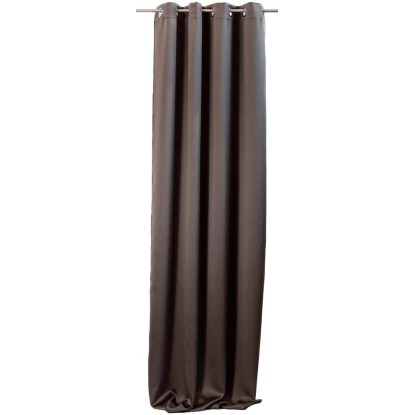 Zasłona RADIANT CHIC czekoladowa 140 x 270 cm na przelotkach Zasłona RADIANT CHIC czekoladowa 140 x 270 cm na przelotkach