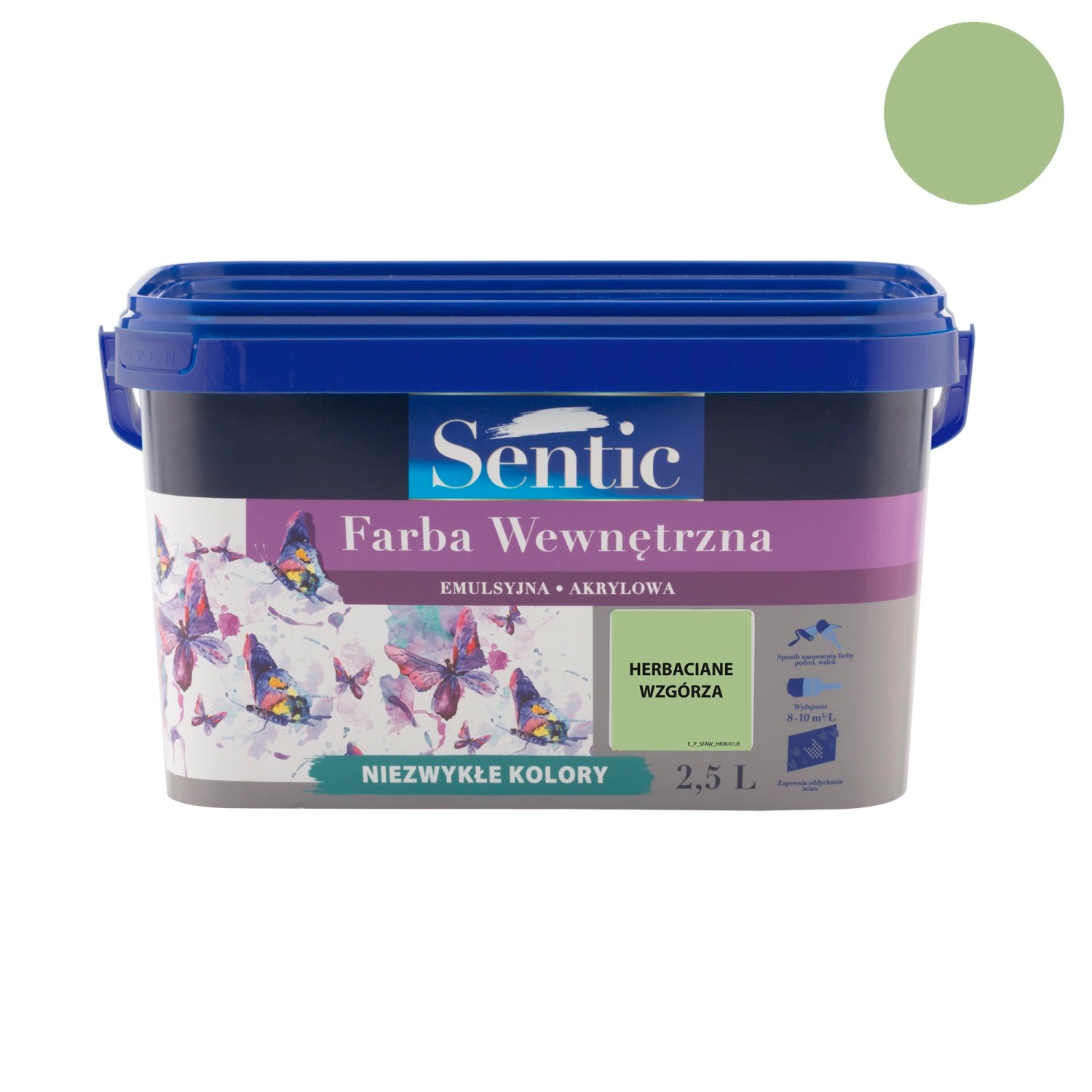 Sentic Farba akrylowa wewnętrzna 2,5 l herbaciane wzgórza Sentic Farba akrylowa wewnętrzna 2,5 l herbaciane wzgórza