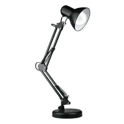 DPM Lampka biurkowa kreślarska składana 1xE27 40W czarna DPM Lampka biurkowa kreślarska składana 1xE27 40W czarna