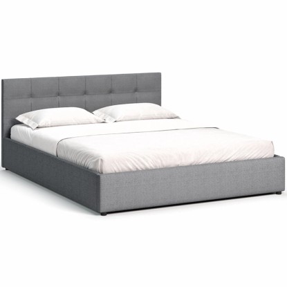 Łóżko tapicerowane Mira 140 x 200 szare Łóżko tapicerowane Mira 140 x 200 szare