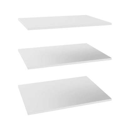 Półki białe 3 szt. 72,5 x 58 cm Garderoby modułowe Półki białe 3 szt. 72,5 x 58 cm Garderoby modułowe