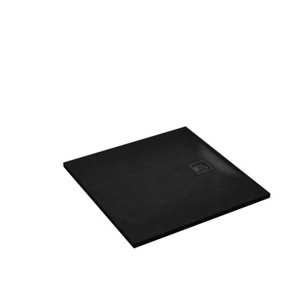 Schedpol Brodzik kwadratowy Mastro 80 czarny struktura 80x80x3 Schedpol Brodzik kwadratowy Mastro 80 czarny struktura 80x80x3