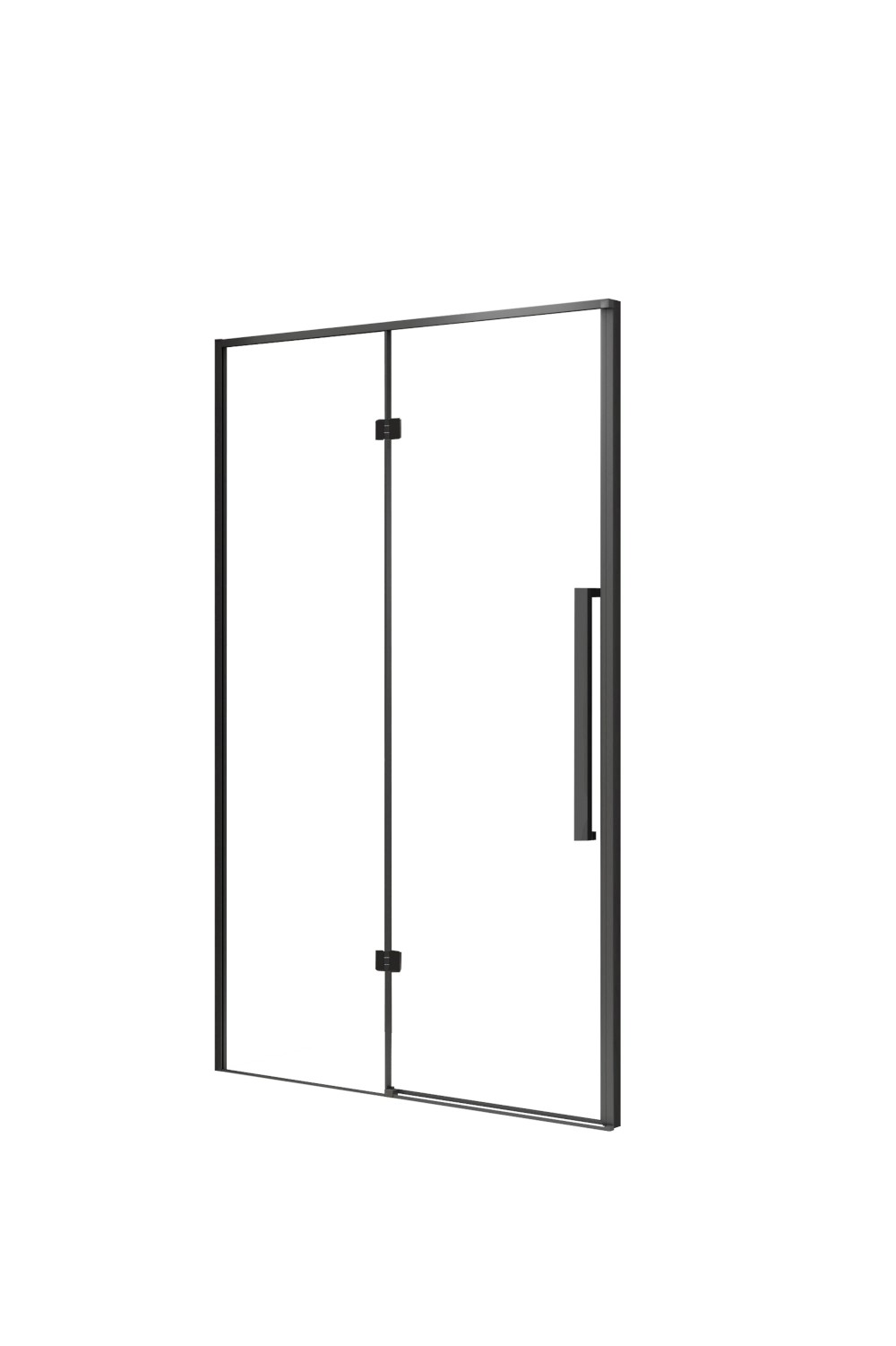 KABI Drzwi prysznicowe Largo 90 x 195 cm LEWE czarne KABI Drzwi prysznicowe Largo 90 x 195 cm LEWE czarne