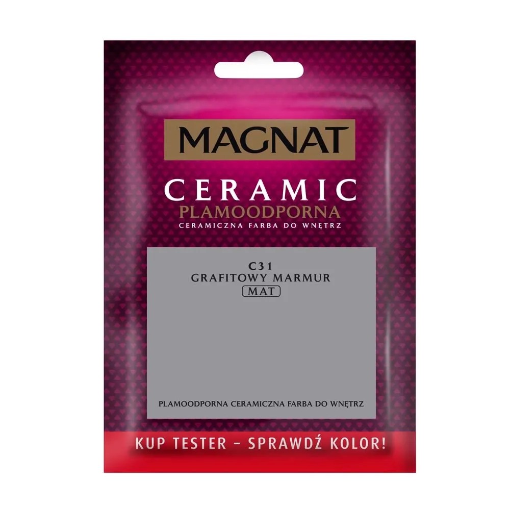 Tester farby Magnat Ceramic grafitowy marmur 30 ml Tester farby Magnat Ceramic grafitowy marmur 30 ml