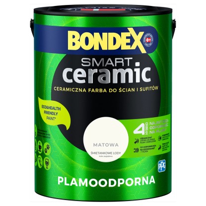 Farba Bondex Smart Ceramic śmietankowe lody 5 l Farba Bondex Smart Ceramic śmietankowe lody 5 l