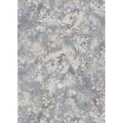 Tapeta winylowa na flizelinie pastelowe listki siwe Tapeta winylowa na flizelinie pastelowe listki siwe