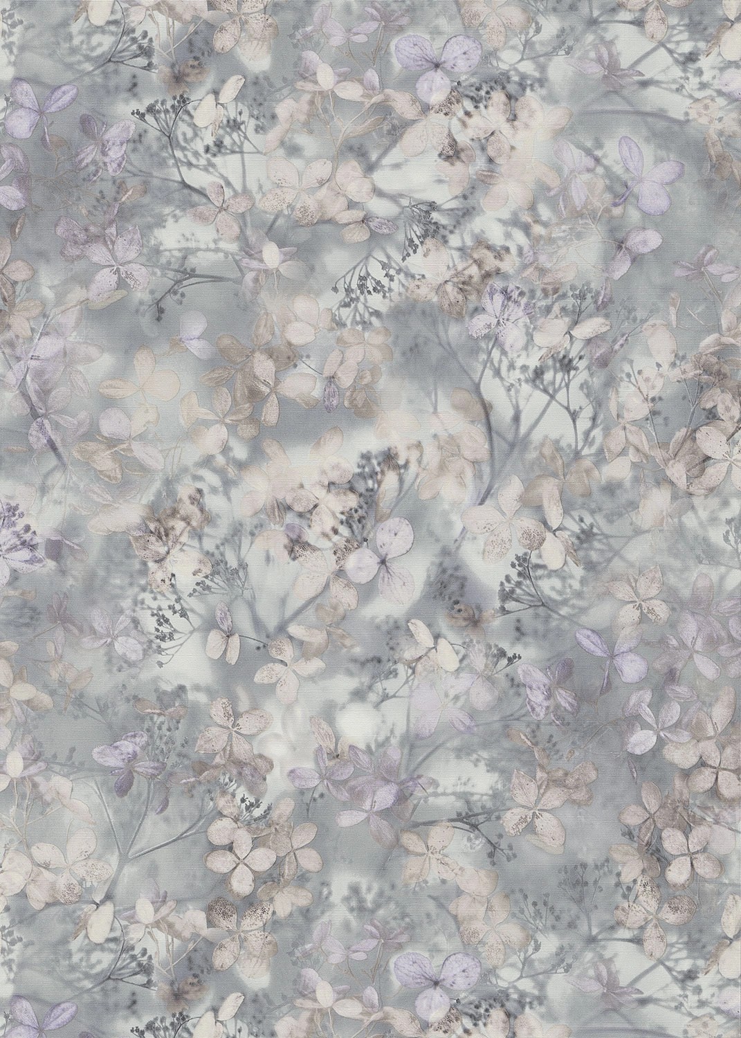 Tapeta winylowa na flizelinie pastelowe listki siwe Tapeta winylowa na flizelinie pastelowe listki siwe