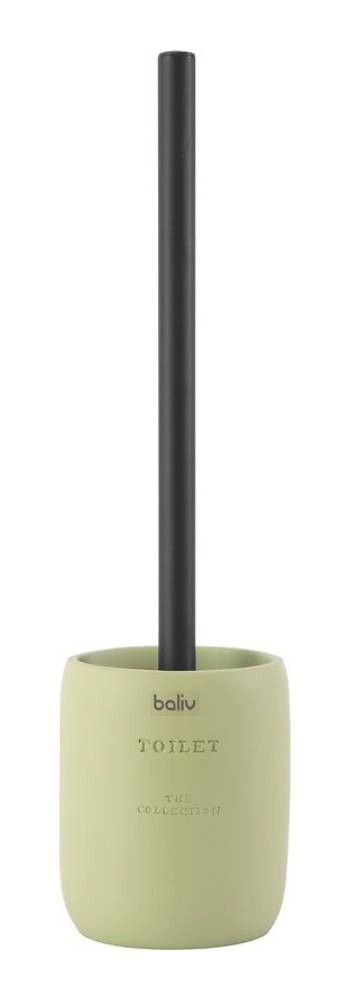 Baliv Szczotka do WC z pojemnikiem czarno-oliwkowym Baliv Szczotka do WC z pojemnikiem czarno-oliwkowym