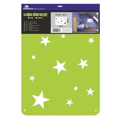 Primacol Szablon dekoracyjny XXL nr 54 Stars Primacol Szablon dekoracyjny XXL nr 54 Stars