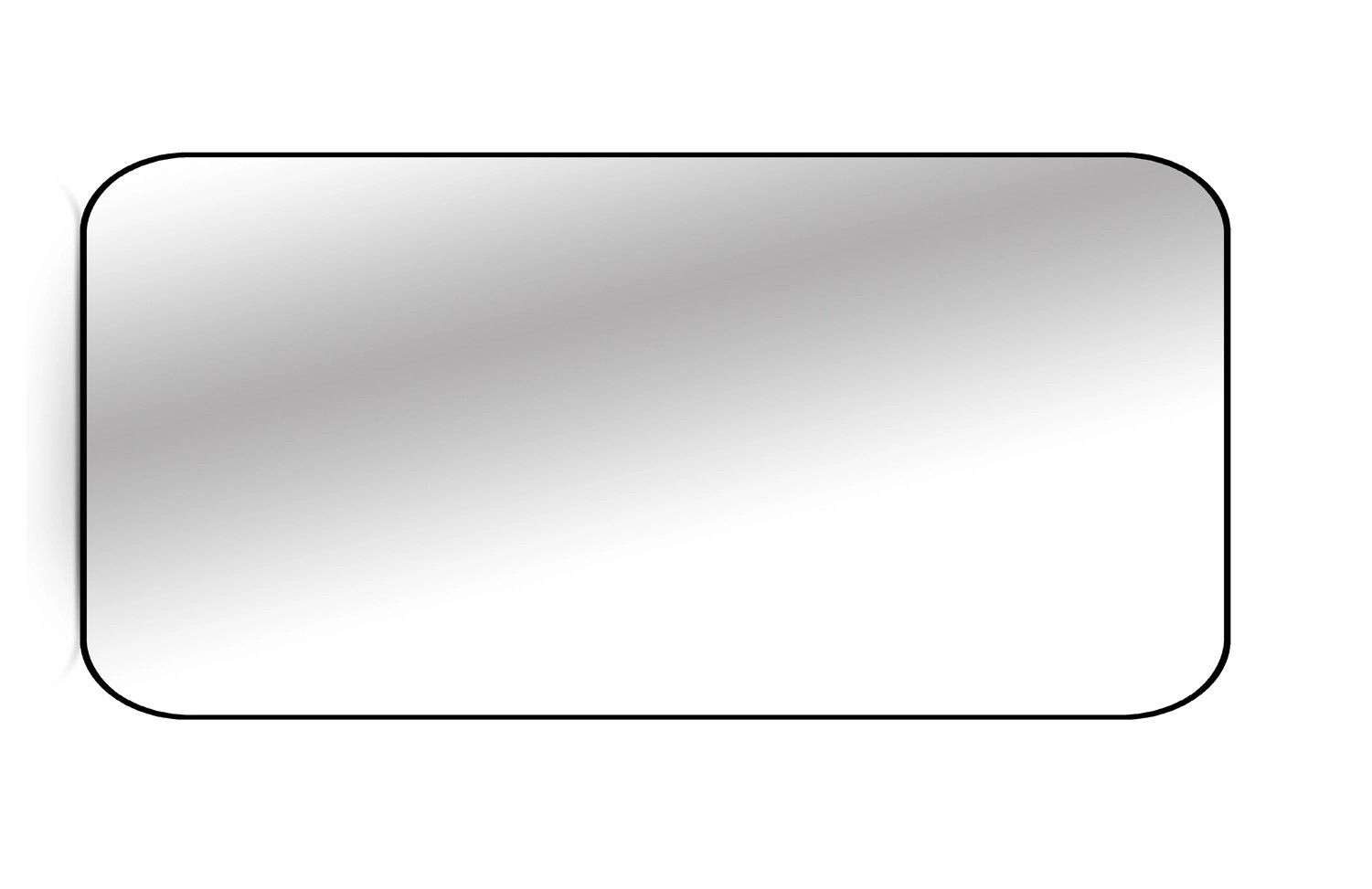 Lustro bez LED Tender Line czarna rama 80x120 Lustro bez LED Tender Line czarna rama 80x120