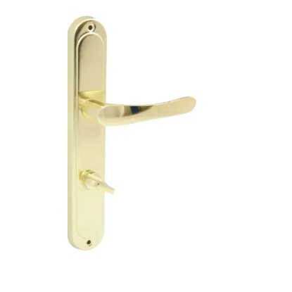 Domino Klamka Nova szyld WC mosiądz Domino Klamka Nova szyld WC mosiądz