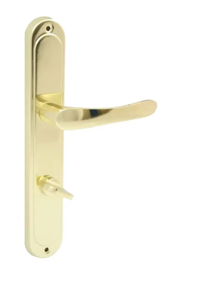 Domino Klamka Nova szyld WC mosiądz Domino Klamka Nova szyld WC mosiądz