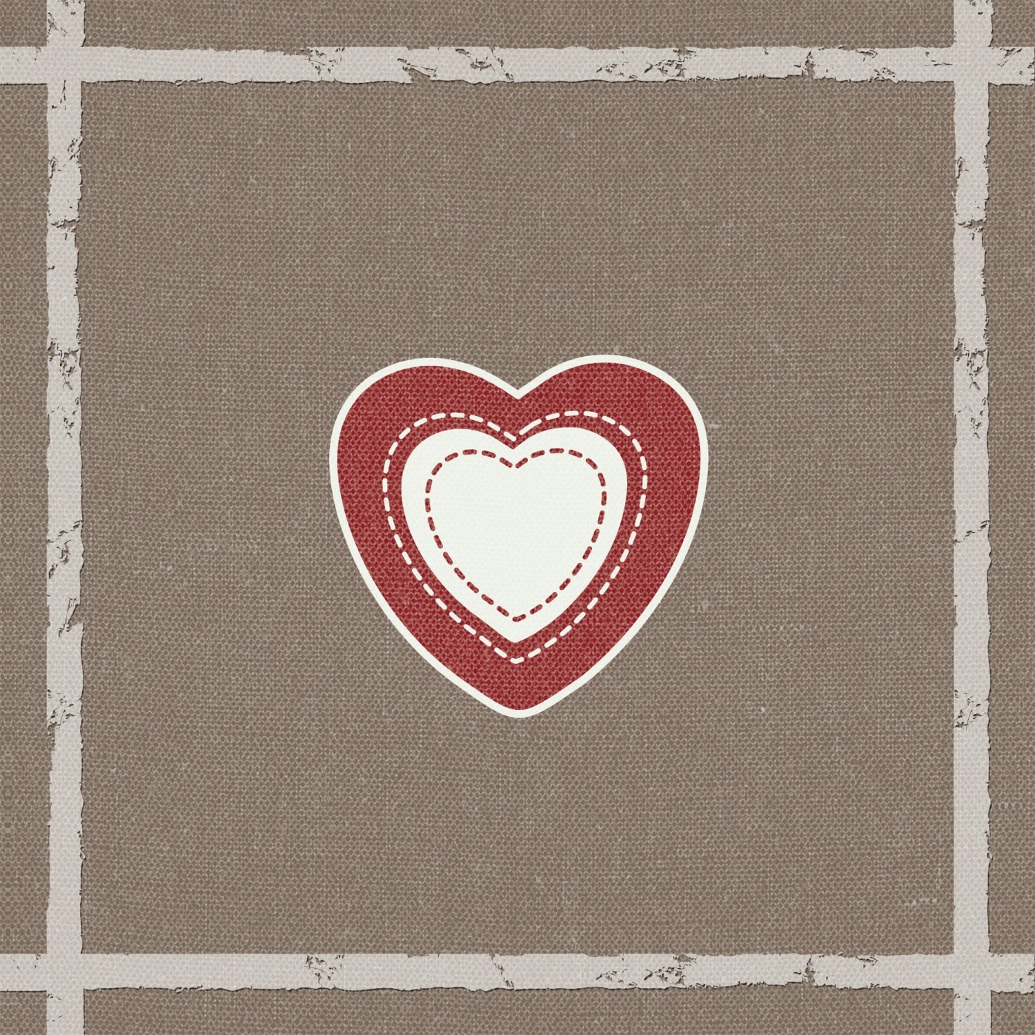 Serwetki Heart on Canvas 33 cm x 33 cm marki Ceramik Serwetki Heart on Canvas 33 cm x 33 cm marki Ceramik