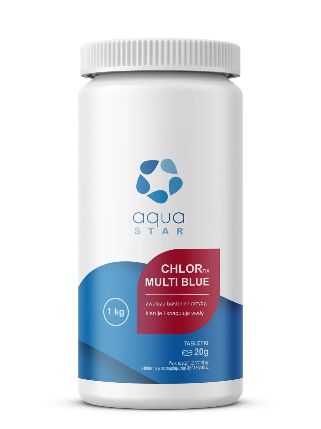 Aqua Star Środek do dezynfekcji wody basenowej CHLORTIX MULTI BLUE - 1 kg Aqua Star Środek do dezynfekcji wody basenowej CHLORTIX MULTI BLUE - 1 kg