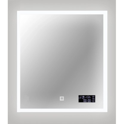 Lustro z LED Smart Line srebrna rama 65x60 Lustro z LED Smart Line srebrna rama 65x60