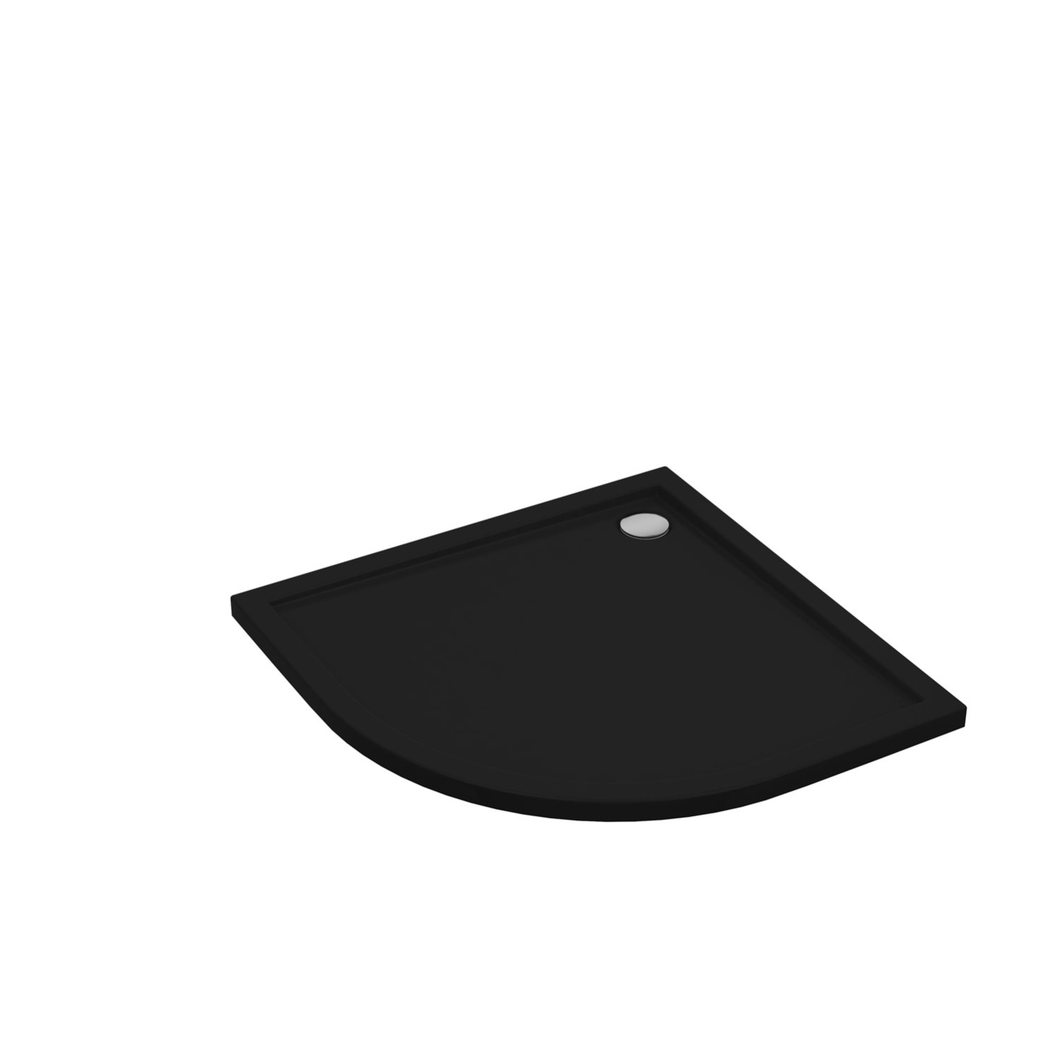 Schedpol Brodzik półokrągły Larix 80 akryl czarny mat Schedpol Brodzik półokrągły Larix 80 akryl czarny mat