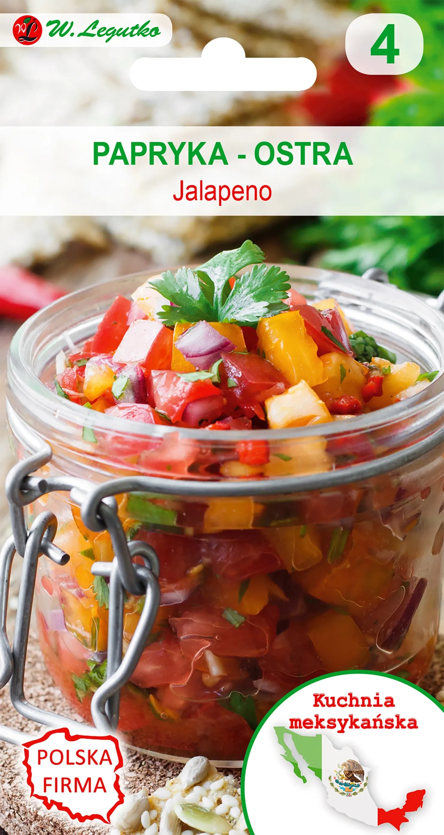 Legutko Papryka Jalapeno czerwona kuchnie świata 0,5g Legutko Papryka Jalapeno czerwona kuchnie świata 0,5g