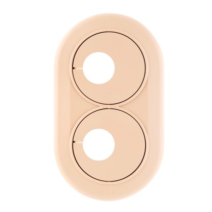 Rozeta podwójna, śr. 18 mm, kolor dąb Rozeta podwójna, śr. 18 mm, kolor dąb