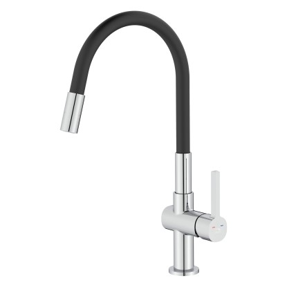 Laveo Bateria zlewozmywakowa z elastyczną 2 funkcyjną wylewką Alita chrom Laveo Bateria zlewozmywakowa z elastyczną 2 funkcyjną wylewką Alita chrom