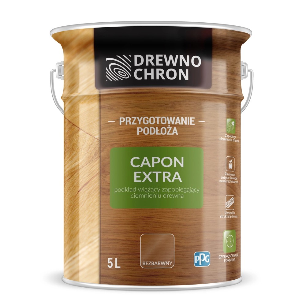 Drewnochron Podkład do drewna Carbon Extra 5 l Drewnochron Podkład do drewna Carbon Extra 5 l