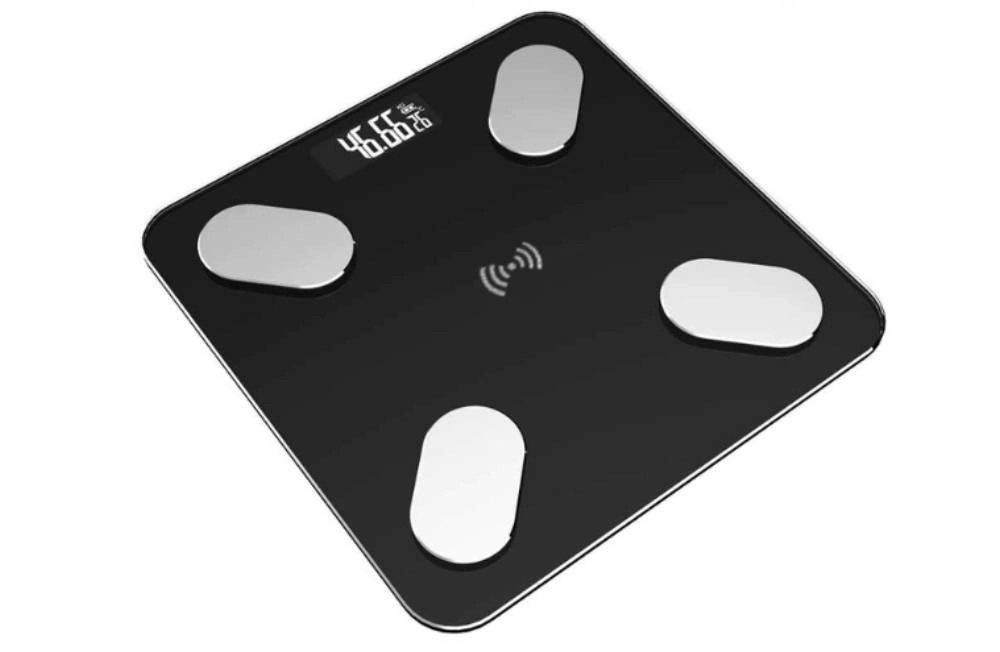 Waga łazienkowa szklana z aplikacją Bluetooth Waga łazienkowa szklana z aplikacją Bluetooth