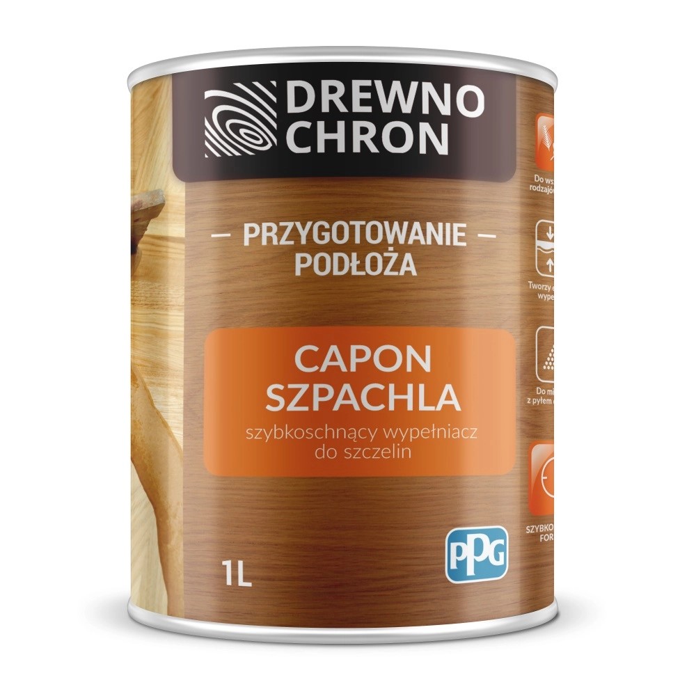 Drewnochron Szpachla do drewna Carbon Extra 1 l Drewnochron Szpachla do drewna Carbon Extra 1 l